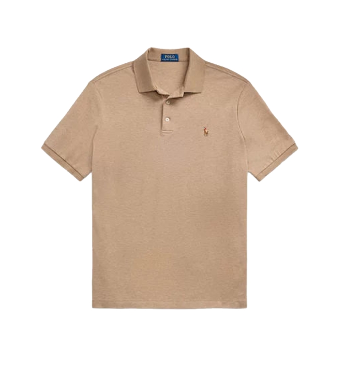 POLO RALPH LAUREN - Polo - polo in cotone custom slim-fit grigio nuvola mélange